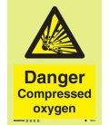 7585 Danger Compressed oxygen