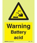 7591 Warning battery acid