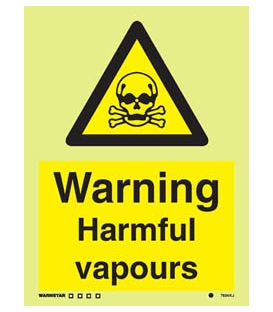 7604 Warning Harmful vapours
