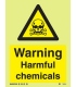 7605 Warning Harmful chemicals