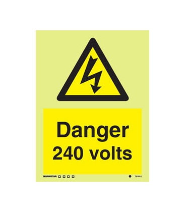 7616 Danger 240 volts