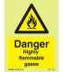 7632 Danger Highly flammable gases