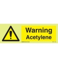 7701 Warning Acetylene + symbol
