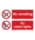 8522 No smoking, No naked lights