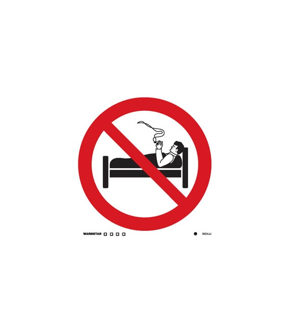 8524 No smoking in bed symbol