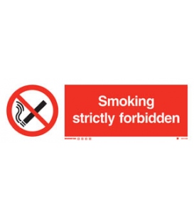 8531 Smoking strictly forbidden + symbol