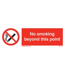 8533 No smoking beyond this point + symbol