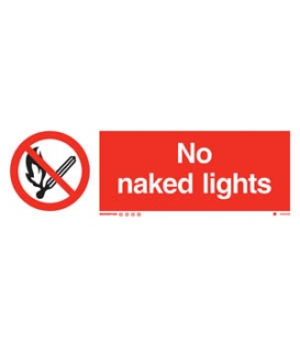 8536 No naked lights + symbol