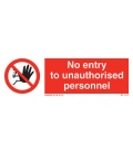 8544 Maritime Progress No entry to unauthorised personnel + symbol