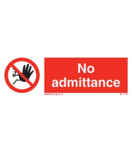 8549 No admittance + symbol