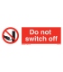 8551 Do not switch off + symbol