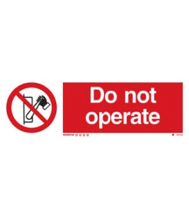 8553 Do not operate + symbol