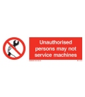 8555 Unauthorised persons may not service machines + symbol