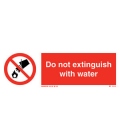 8563 Do not extinguish with water + symbol