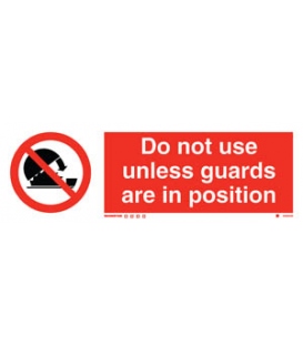 8569 Do not use unless guards are in position + symbol