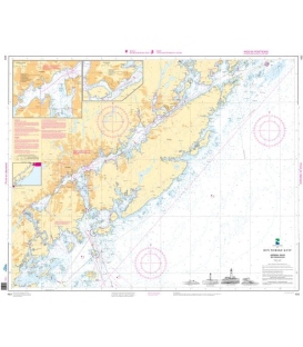 Norwegian Nautical Chart 453 Arendal havn med innseilinger