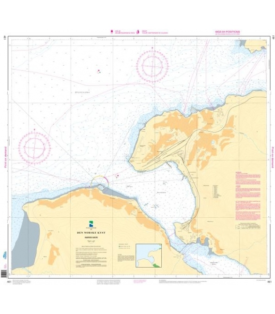 Norwegian Nautical Chart 461 Narvik havn