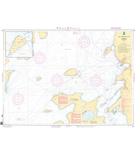 Norwegian Nautical Chart 489 Hammerfest med innseilinger