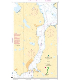 Norwegian Nautical Chart 490 Ulvesundet med Måløy hamn