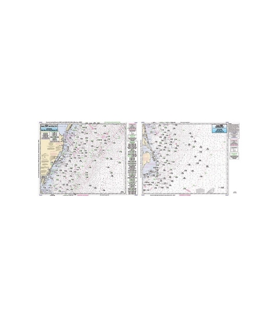 Offshore MA, RI, CT, NY, NJ - Laminated Nautical Navigation & Fishing  Chart by Captain Segull's Nautical Sportfishing Charts