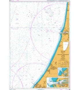 British Admiralty Nautical Chart 125  North Sea, Netherlands, Approaches to Ijmuiden