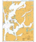 British Admiralty Nautical Chart 3550 Sunnhordlandsfjordene