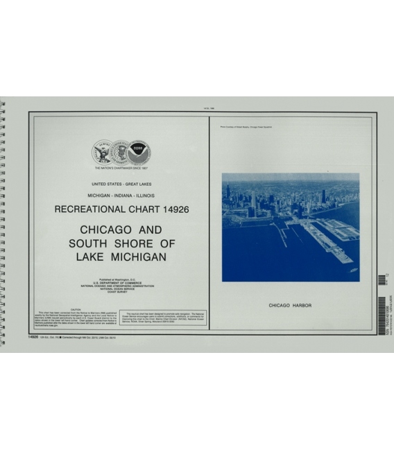 NOAA Chart 14926 SMALL-CRAFT BOOK CHART - Chicago and South Shore of Lake Michigan (book of 30 charts)