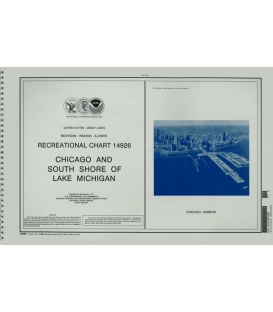 NOAA Chart 14926 (Small-Craft Chart Book) - Chicago and South Shore of Lake Michigan (book of 30 charts)