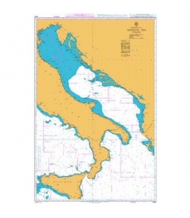 British Admiralty Nautical Chart 1440 Adriatic Sea