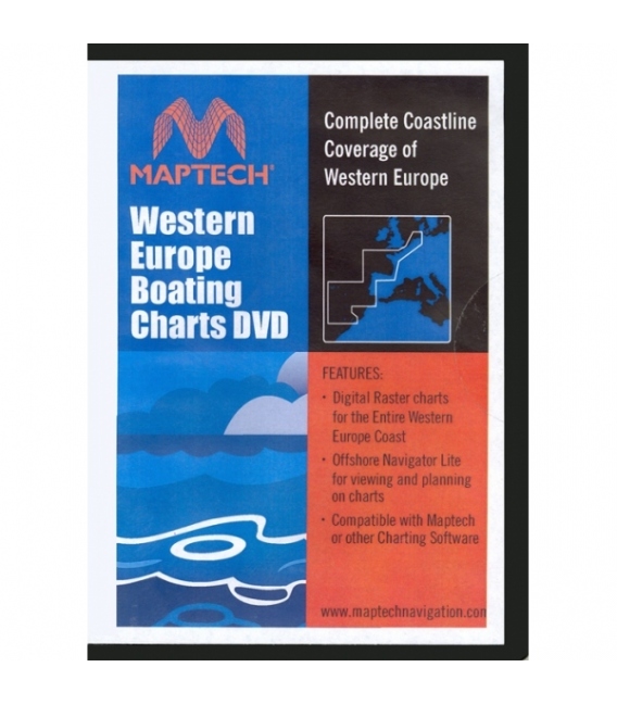 Maptech Boating Charts DVD Western Europe