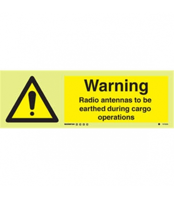 7578 Warning radio antennas to be earthed during cargo operations