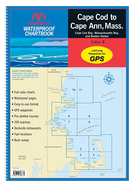 WPB Cape Cod to Cape Ann, Mass., 3rd Ed. - Richardson's Maptech