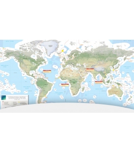 Maritime Boundaries of the World Map (Jan. 2013)