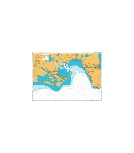British Admiralty Nautical Chart 155 Golfe and Port de Fos