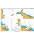 British Admiralty Nautical Chart 140 Crotone, Gallipoli and Bari with Approaches