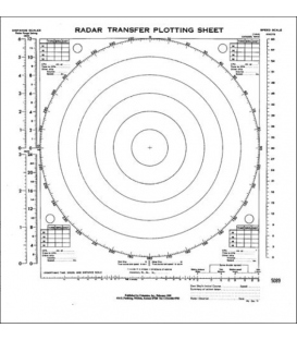 5089 Radar Transfer Plotting Sheets (Pad of 50 sheets)