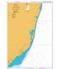 British Admiralty Nautical Chart 4172 Tugela River to Ponta do Ouro