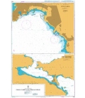 British Admiralty Nautical Chart 1599 Ormos Falirou and Limenas Porou