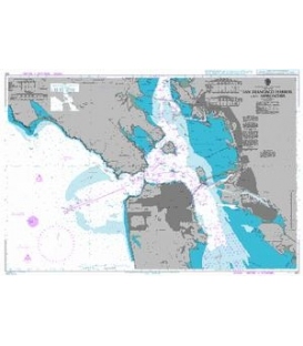 British Admiralty Nautical Chart 591 San Francisco Harbor and Approaches