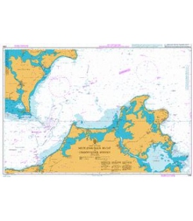 British Admiralty Nautical Chart 2945 Waters between Rügen and Mon