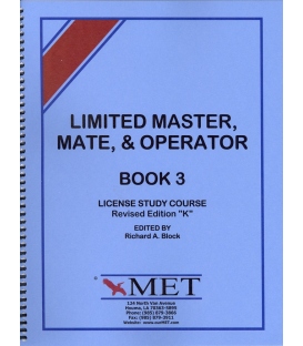 BK-M003 Limited Master, Mate & Operator License Study Course Book 3. Revised Ed. "K".