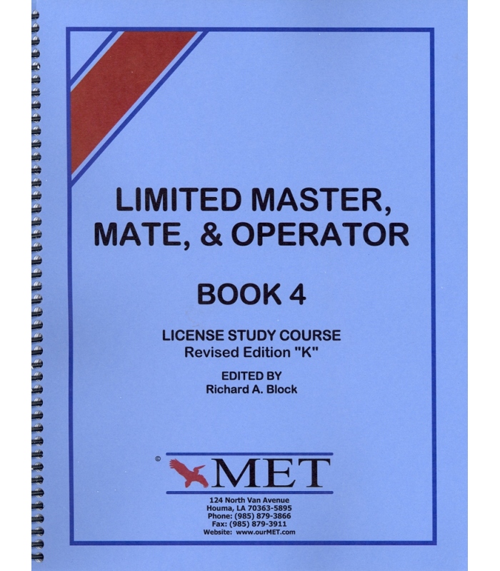extase Transparant systematisch BK-M004 Limited Master, Mate & Operator Book 4. Revised Ed. "K".