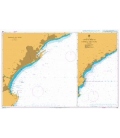 British Admiralty Nautical Chart 167 Genova to Sicilian Channel and Stretto Di Messina 