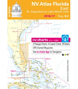 NV-Charts Chartkit Region 8.2: Florida, East, St. Augustine to Lake Worth Inlet 2016