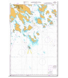 British Admiralty Nautical Chart 1009 Approaches to Lulea