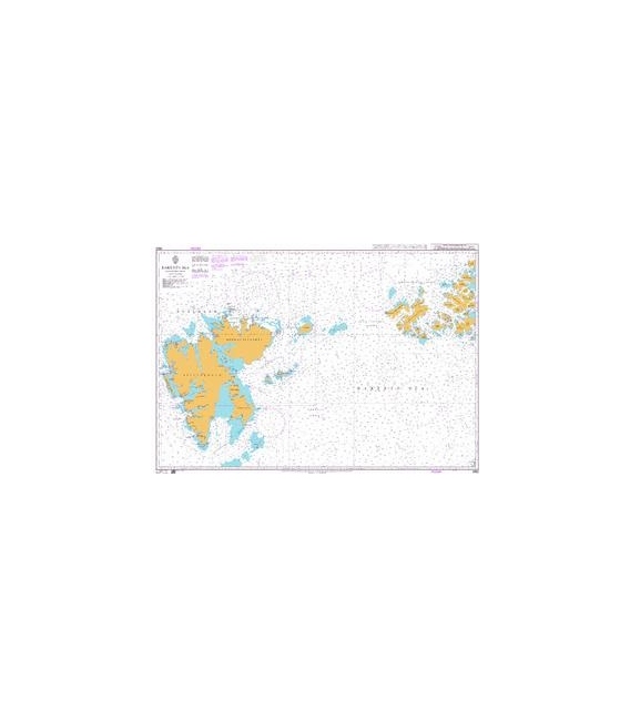 British Admiralty Nautical Chart 2682 Barents Sea Northern Part