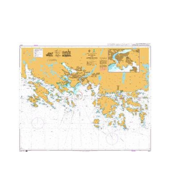British Admiralty Nautical Chart 3007 Mandal and Approaches