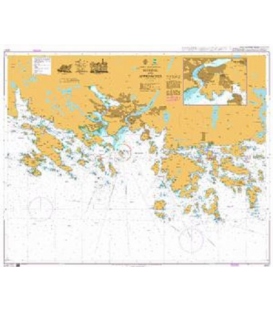 British Admiralty Nautical Chart 3007 Mandal and Approaches