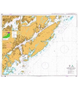 British Admiralty Nautical Chart 3506 Arendal Havn and Approaches