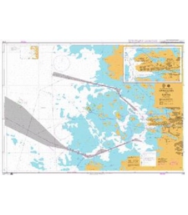British Admiralty Nautical Chart 2167 Approaches to Rauma